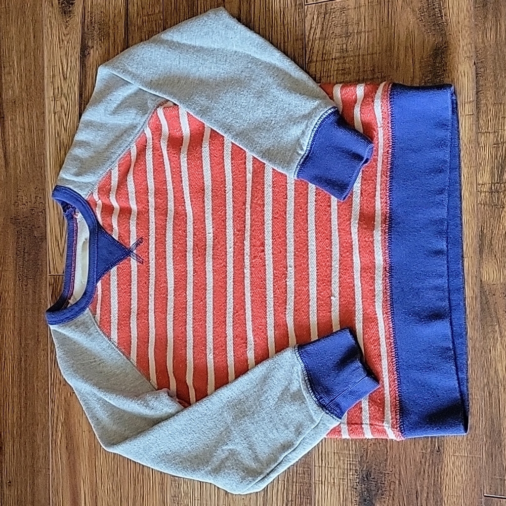 Boys size 4 Boden Striped Swearshirt